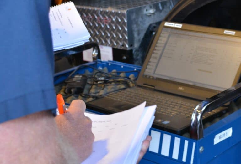 Cummins INSITE software used to diagnose CNG vehicle