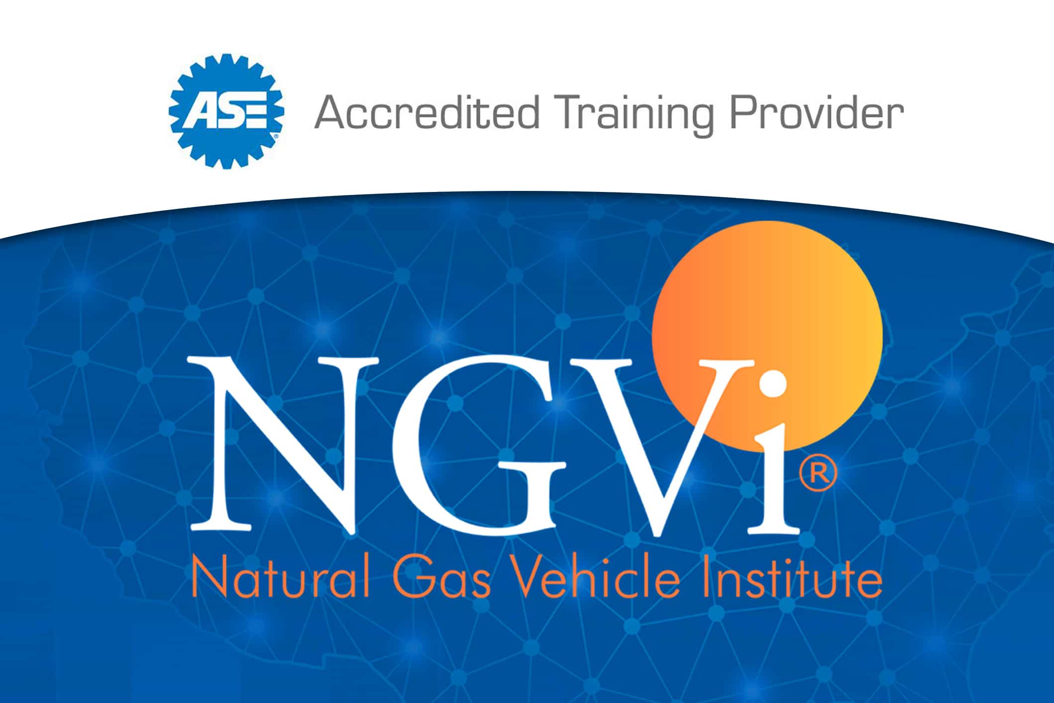 The NGVi logo and ASE Accredited Training Provider badge.